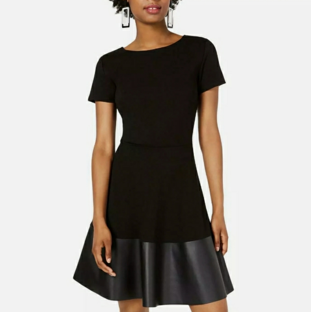 NWT faux leather dress👗